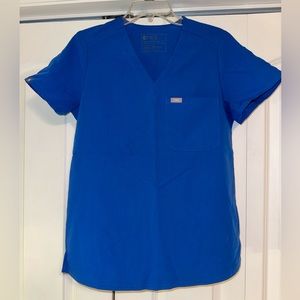 Figs Women’s Small Catarina One Pocket Scrub Top - Royal Blue